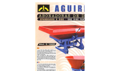 Aguirre - Model AP - Pendulum Fertiliser Spreader for Precision Farming - Brochure