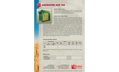 Gama - Model ASP 750 - Grain Cleaner - Brochure