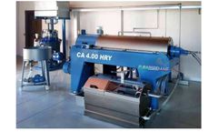 Barigelli - Model Raptor 180 - Decanter Centrifuges for Food Processing