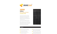 Gallium Mono-Crystalline Solar Module 200W- Brochure