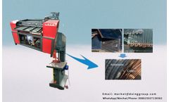 Stripping type radiator recycling machine