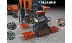 Waste air conditioner radiator recycling machine