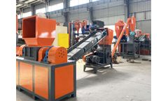 Copper and aluminum scrap radiator recycling plant