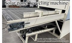 What is the recycling process for waste solar panels?