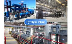 What is the estimated cost of setting up an industrial-scale waste tire pyrolysis machine factory?