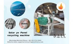 Solar photovoltaic panel recycling machine