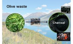 Can olive waste be used to produce charcoal?