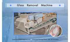 What recycling processes do solar panel glass removal machines use? 