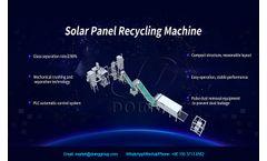 DOING - Photovoltaic panels recycling machine