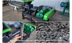 Henan Doing - Model DY-T-1 - Automatic Charcoal Briquette Making Machine | Industrial Coal/Carbon Dust Briquette Press | BBQ/Shisha/Hookah Charcoal Production Line