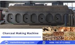 Henan-Doing - Model DY-T-1,DY-T-3,DY-T-5 - High Efficiency Charcoal Briquette Extruder Machine - Integrated Design for Biomass Charcoal Making and Briquette Production Line Plant