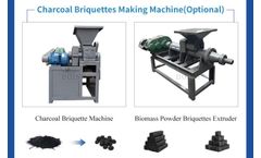 Henan Doing - Model DY-T-1/3/5 - charcoal cubes making machine & Charcoal Briquette Machine - Complete Biomass Charcoal Production Line for Wood/Bamboo/Coconut Shell/Straw Waste Recyc