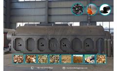 Henan Doing - Model DY-T-1/3/5 - Automatic Charcoal Making Machine / Biomass Carbonization Furnace / Sawdust / Palm Kernel Shell / Bamboo Charcoal Production Line