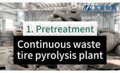Part 1: Waste tire pretreatment for continuous pyrolysis machine
