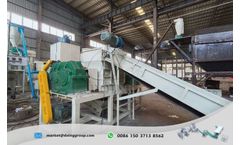 Running test video of photovoltaic panel recycling machine ordered by British customer