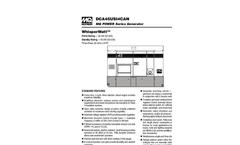 Multiquip - Model DCA10SPXU4C - Portable Single-Phase Generator  - Brochure