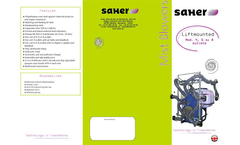 SAHER - Model 4,6 or 8 Outlets - Liftmounted Mist Blower - Catalogue