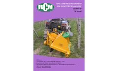 RCM - Model SP - Vine Shoot Tipping Machine - Brochure