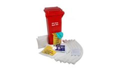 HUG Absorbents - 125Litres Oil Only Emergency Spill Kit - Wheeled Bin