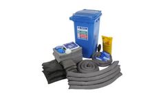 HUG Absorbents - 210Litre Universal Emergency Spill Kit - Wheeled Bin