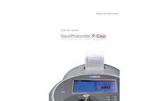 P-Class - NanoPhotometer Brochure