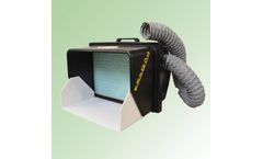 BenchVent - Model BV555-D - The Exagon Ducted Version - Vented to Atmosphere Multi-Position Spraybooth