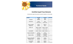 HortiChel - Model TE - Liquid Fertilisers Brochure