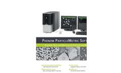 Phenom ParticleMetric - Desktop Powerful tool for Inspection of Particles and Powders - Specification Sheet