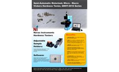 Navas Instruments - Model SMHT-2010 Series - Semi Automated Mouse Measuring Motorized Vickers - Brochure