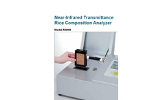 Model AN900 - Infrared Transmittance Rice Composition Analyzer Brochure