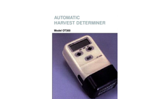 Model OT300 - Automatic Harvest Determiner Brochure