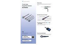 Keyence - Model EZ Series - Three-Wire Self Contained Amplifier Proximity Sensors - Brochure