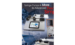 KDS Legato Series Syring Pump - Brochure