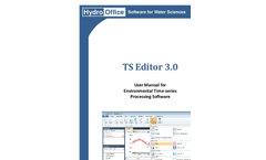 TS Editor - Version Time - Data Processing Software- Brochure
