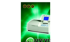 PG Instruments - T60 - UV/VIS Spectrophotometer Brochure