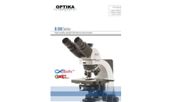 Optika - Model Ecovision-M-100FLed - Cordless Monocular Microscope - Brochure
