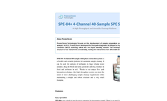 PromoChrom - Model SPE-04plus - 40-Sample 4-Channel High Throughput Auto SPE - Brochure