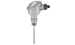 SIKA - Model IOM - -50...200°C, 1x Pt100 Temperature Sensor, w/ Head form-B & IO-Link transmitter