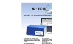 RheoSense - Model m-VROC - Controlled Shear Rates and Small Samples Viscometer Brochure