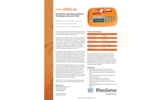 RheoSense - Model microVISC-m - Portable Small Sample Viscometer Brochure
