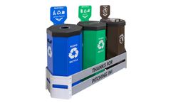 Megabin Duramax - Model MDS3BFN-I - 3 Bin Locking Waste Station