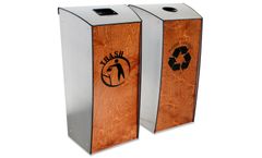 Evolution-80 - Model EVO2-TR-BC - Recycling and Waste 2-Bin Station