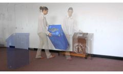 2 Bin Multi-Sort Recycling and Waste Station - WedgeCycle - Video
