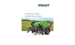 Fendt Rotana - Fixed Chamber Round Balers Brochure