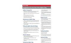 Suggestions for the Use of the AgFlex Bag Bulletin