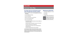 Summer Grain Bag Bulletin