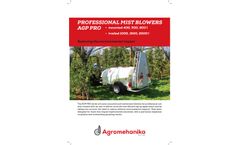 Agromehanika - Model AGP 400-600 Pro - Tractor Mounted Mist Blowers - Brochure