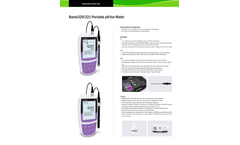 Bante - Model 320 - Portable pH/Ion Meter  Brochure