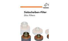 Disc Filters - Datasheet