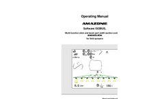 Amazone - Model UF - Mounted Crop Protection Sprayer Brochure